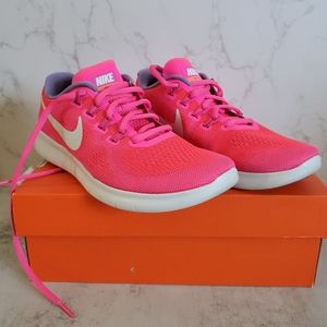 Nike 2017 Free Run in pink, women size 7.5